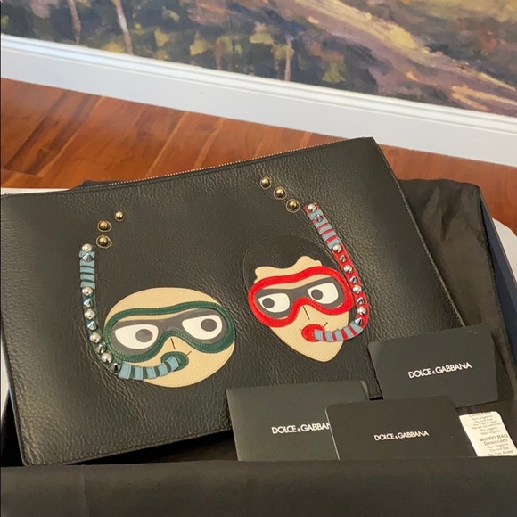 Authentic Dolce & Gabbana Leather Pouch - Picture 1 of 14